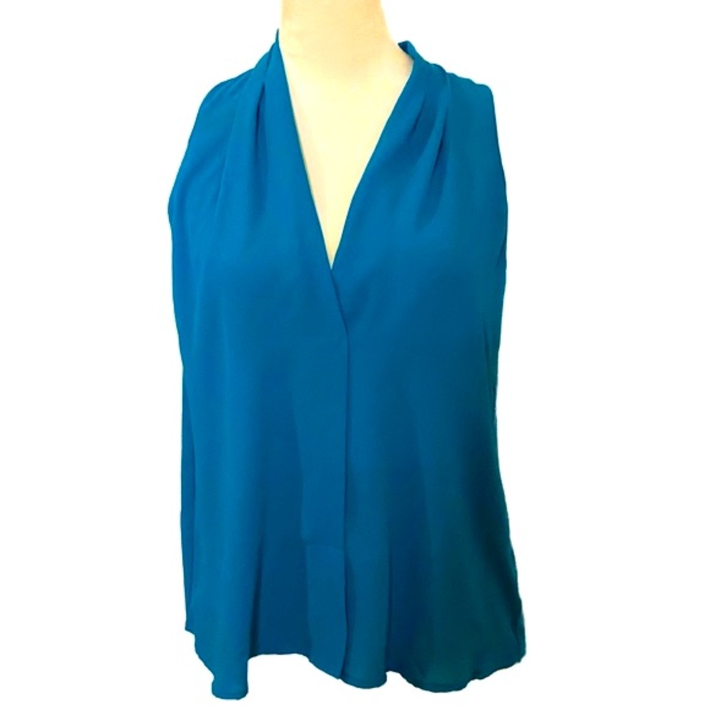 Lush Teal V-Neck Sleeves Blouse - Size XS